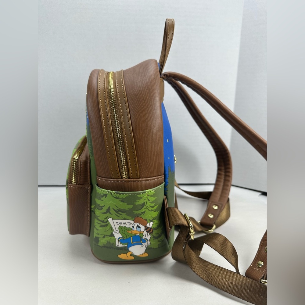 Loungefly Mickey Mouse & Friends Camping Scene Mini Backpack - Exclusive HTF - Picture 10 of 10